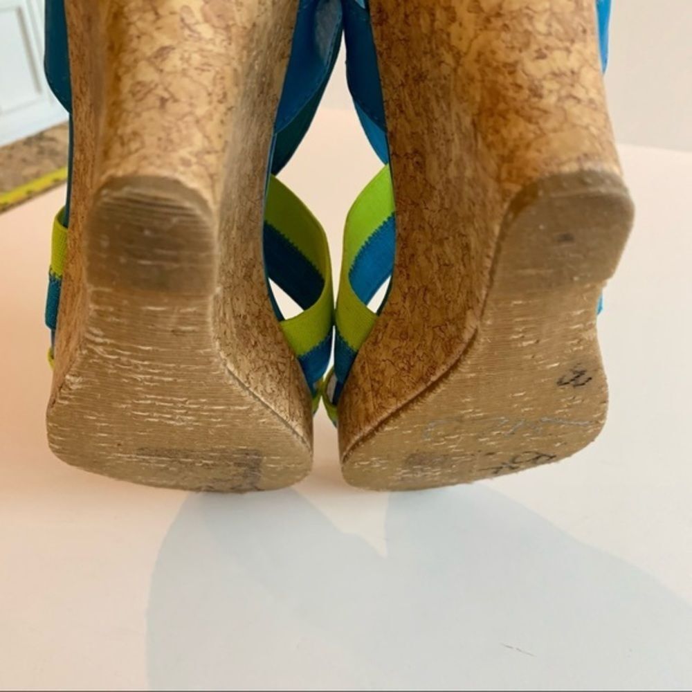 CL by Laundry Stretchy Strap Wedge Heels 8 - Picture 6 of 9